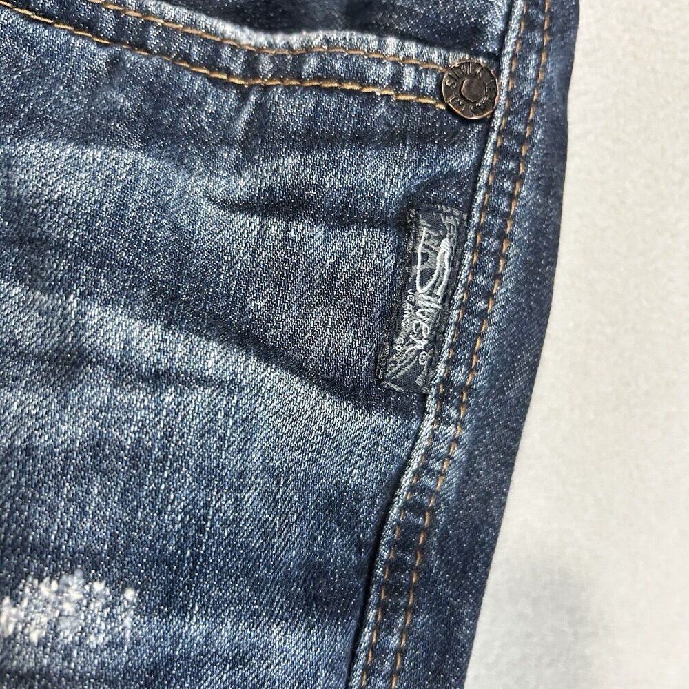 Silver Jeans Mens Nash Slim W38 L34 Blue Denim Actual measurements 40x30 - Picture 3 of 7